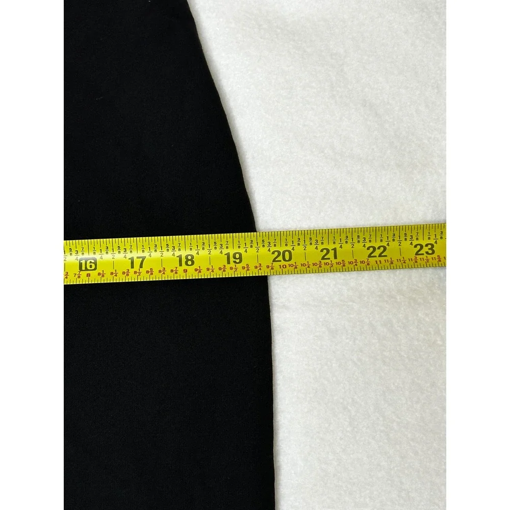 Philosophy Republic Clothing Black Pencil Skirt Gold Back Zip Ponte Knit Sz 12
